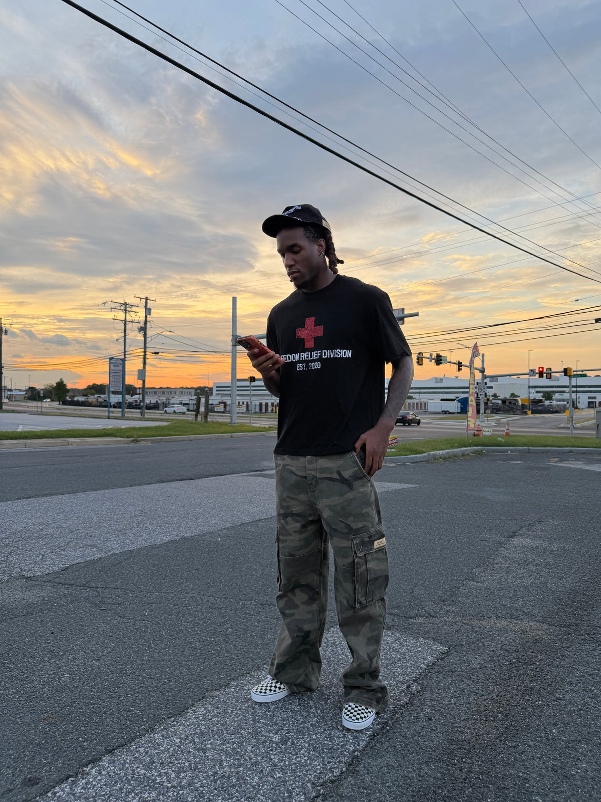 Freedom Relief Division Tee (black )