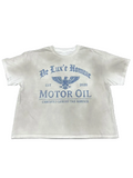 Motor Oil Boxy Tee (Vintage white)