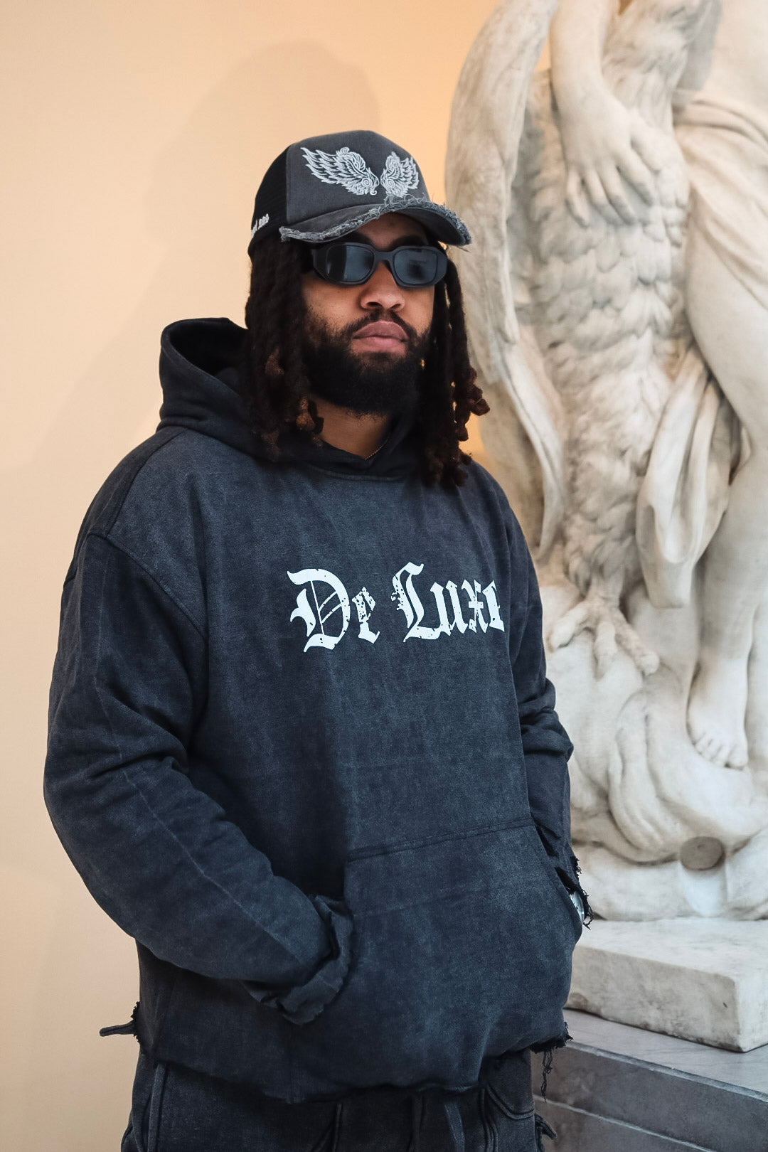 ARCH ANGEL DISTRESSED HOODIE