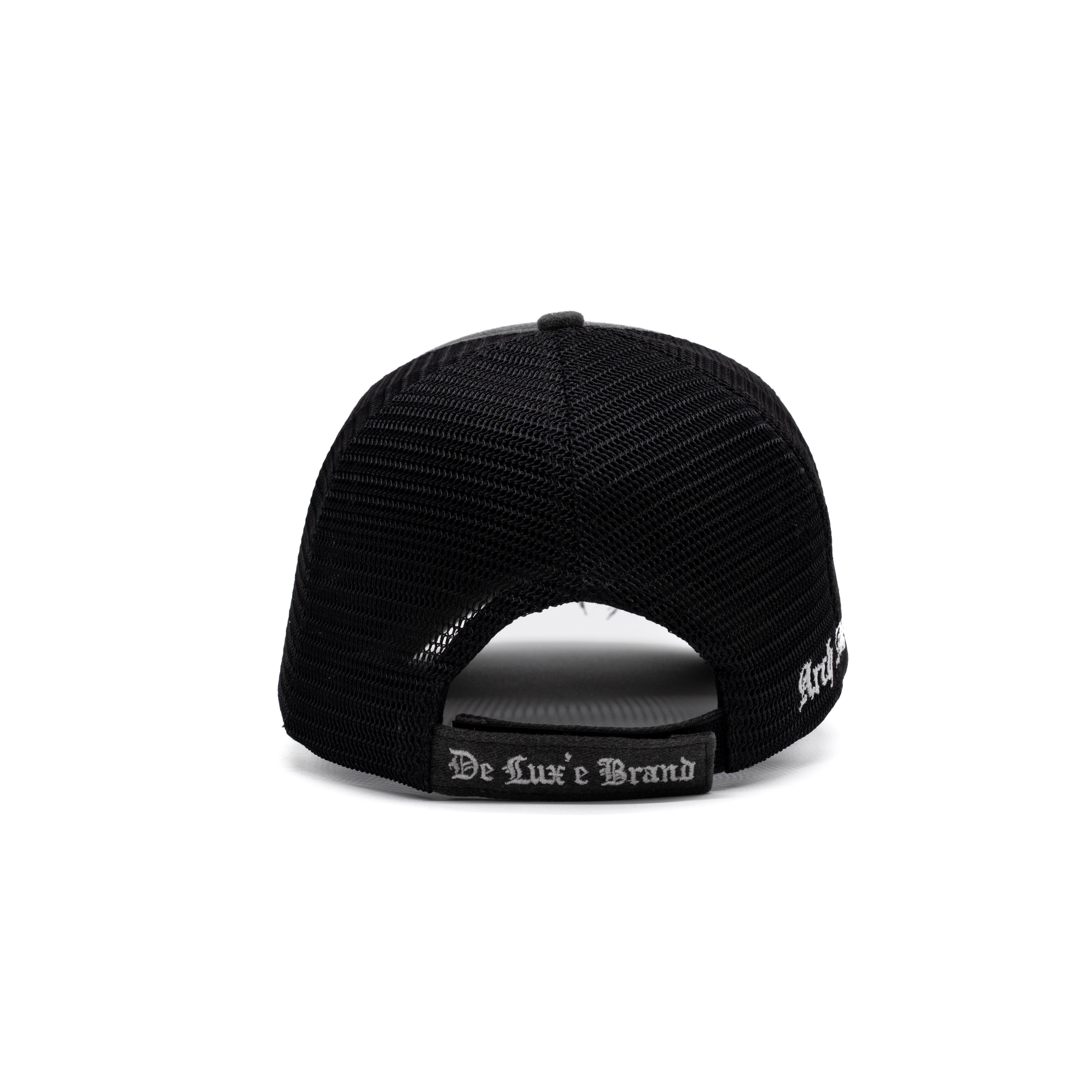 Arch Angel Trucker Hat – Charcoal Distressed