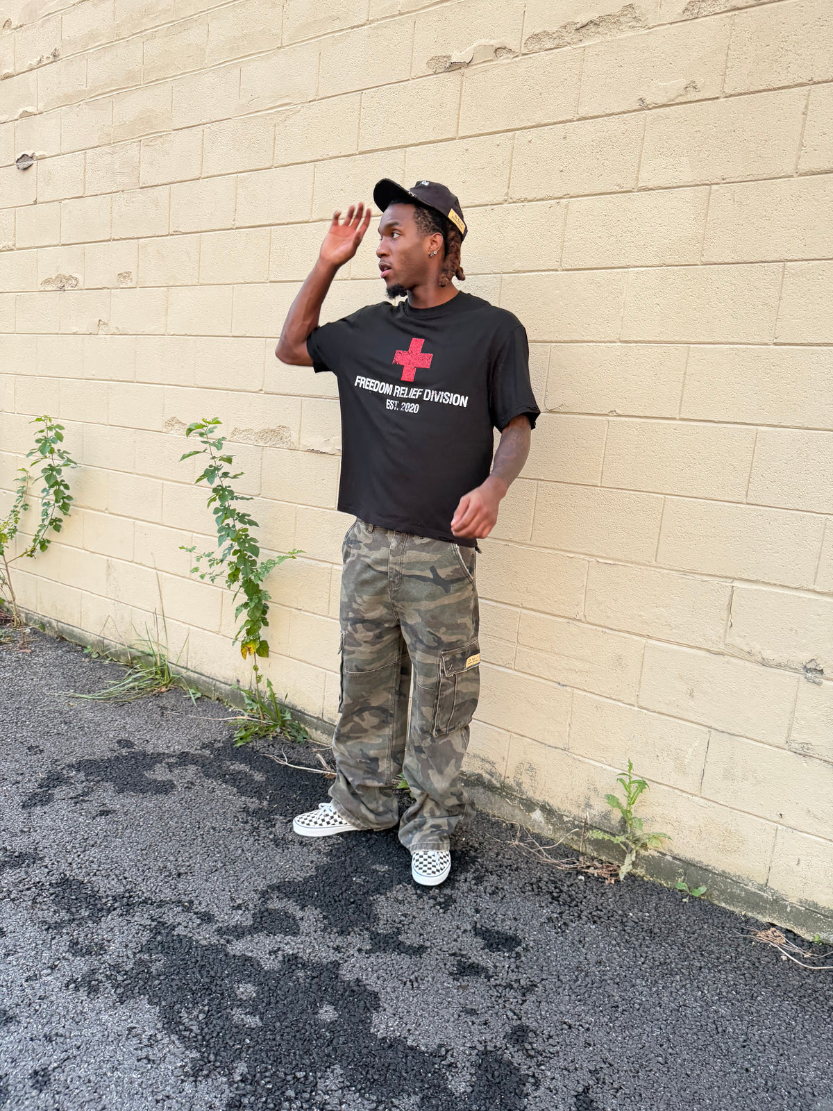 Freedom Relief Division Tee (black )