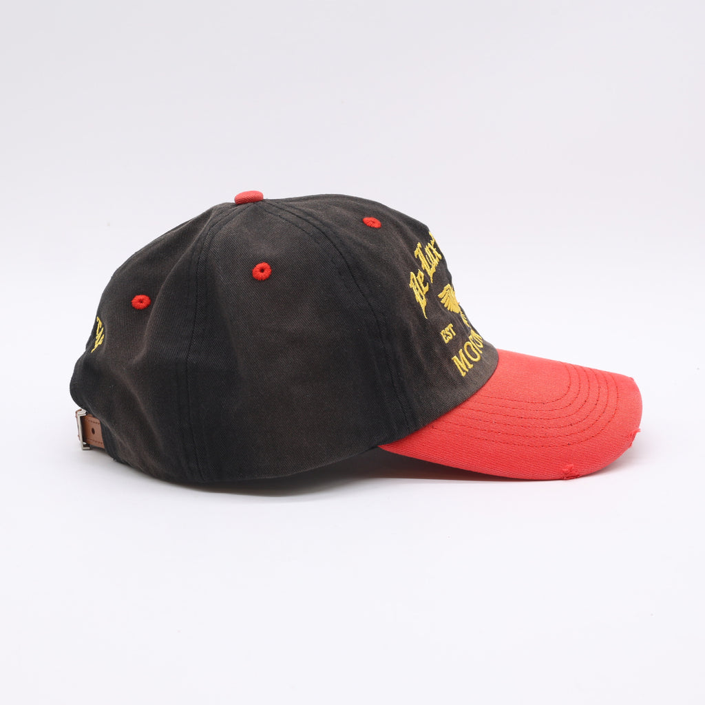 Motor Oil Dad Cap – Black/Red