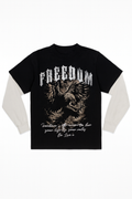 Wings of Freedom Tee(vintage black )
